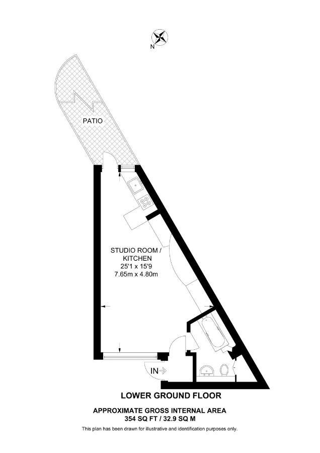 Studio Apartment - Entire Lower Ground Floor - Only 7 Mins Walk Kings Cross St Pancras Station Лондон Екстер'єр фото